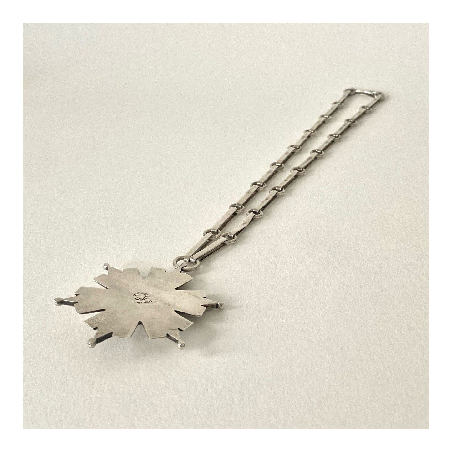 Vintage 925 Sterling Silver Los Ballesteros Taxco Mexico Necklace - 1970s