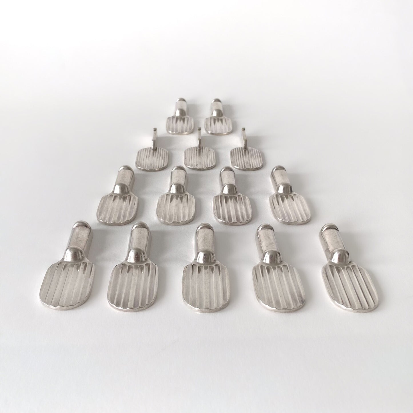 14 porte-couteaux Art Déco "Raquette" par Luc Lanel pour Christofle - 1930s
