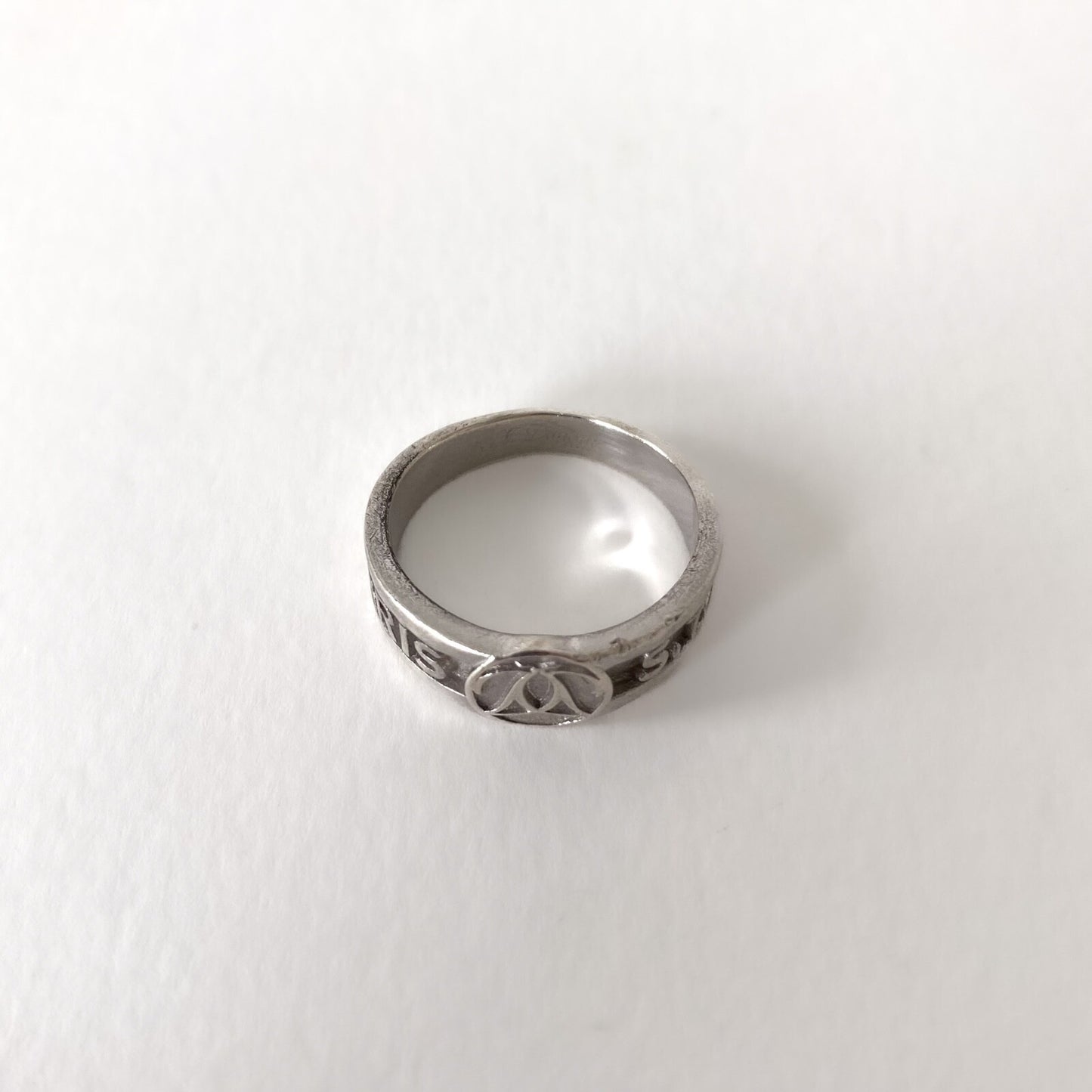 Bague vintage homme en argent 925 signée S.T. Dupont Paris