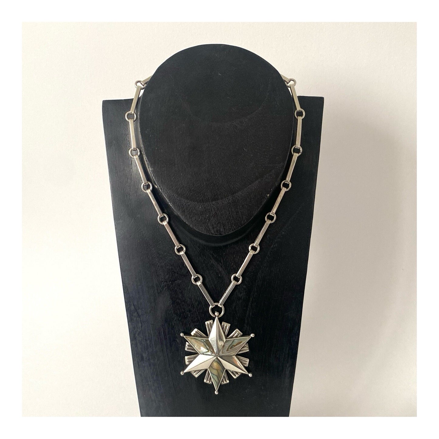 Vintage 925 Sterling Silver Los Ballesteros Taxco Mexico Necklace - 1970s