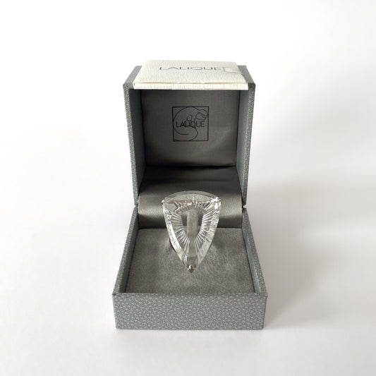 Bague neuve Lalique modèle Ice Light en cristal et argent massif 925 – Design
