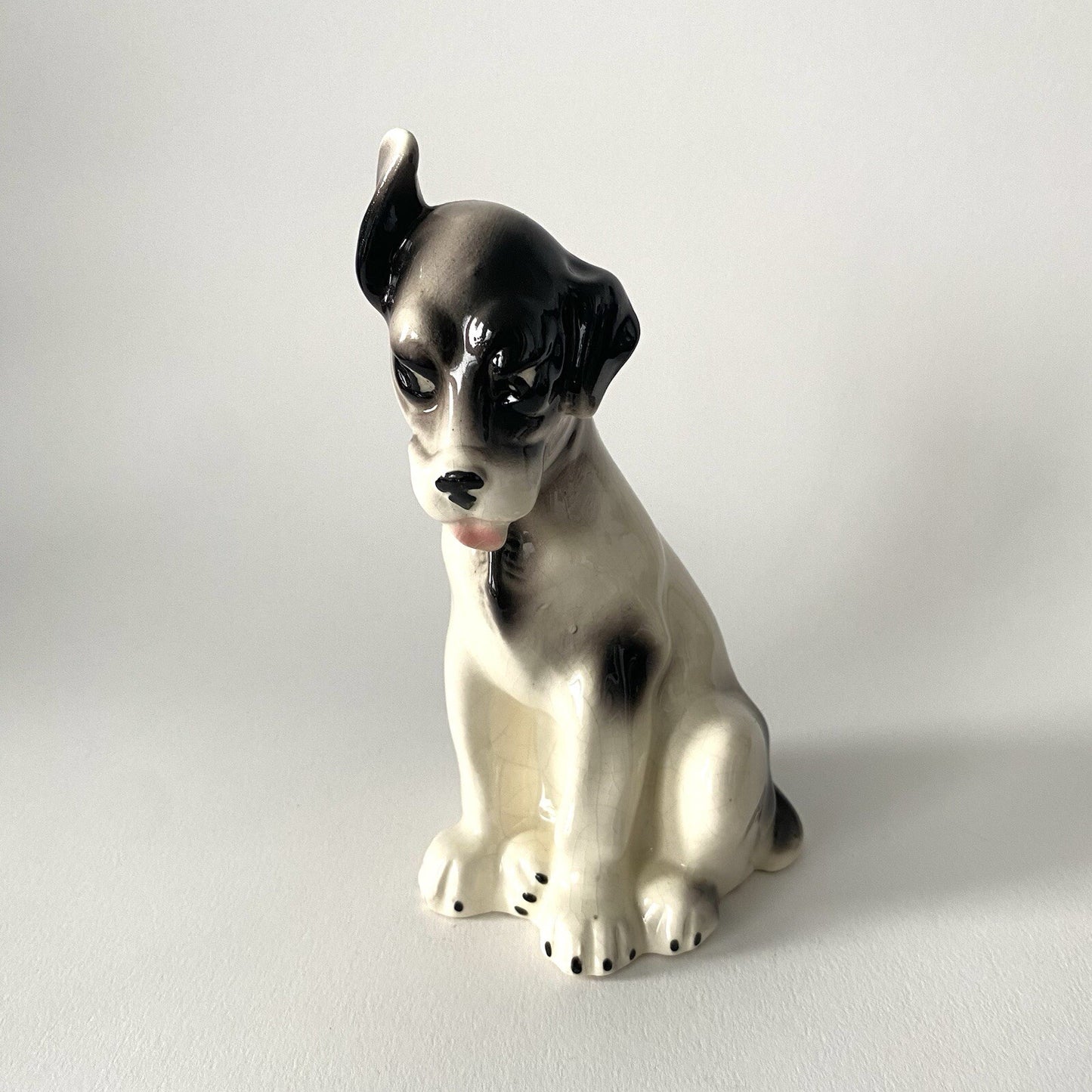 Georges Dreyfus, known as GEO MICHEL. Ceramic Dog Porcelain 1930-40 Art Deco