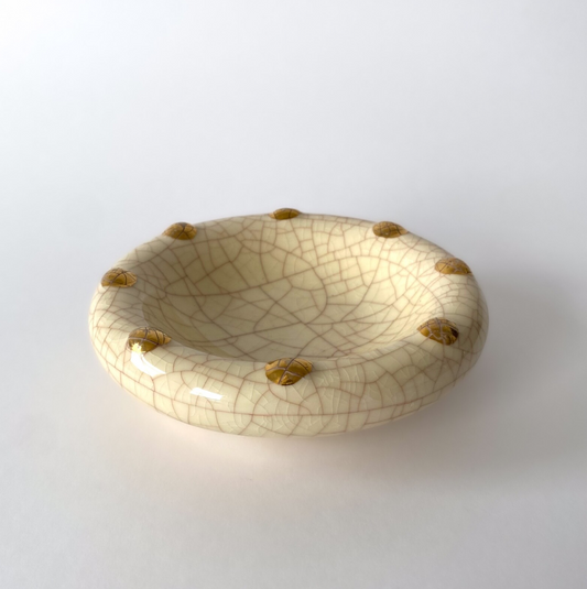 Longwy Art Deco pocket emptier in cracked glazed earthenware – 1930s