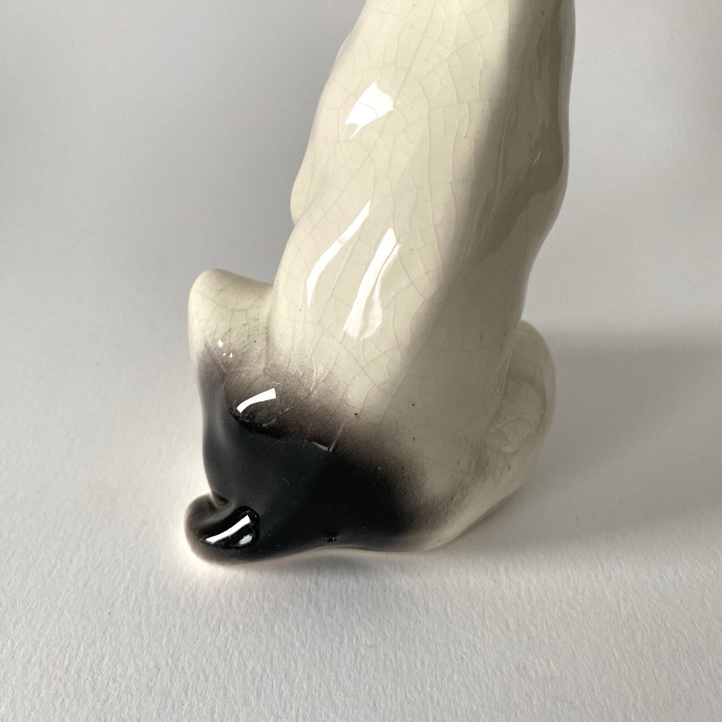 Georges Dreyfus, known as GEO MICHEL. Ceramic Dog Porcelain 1930-40 Art Deco