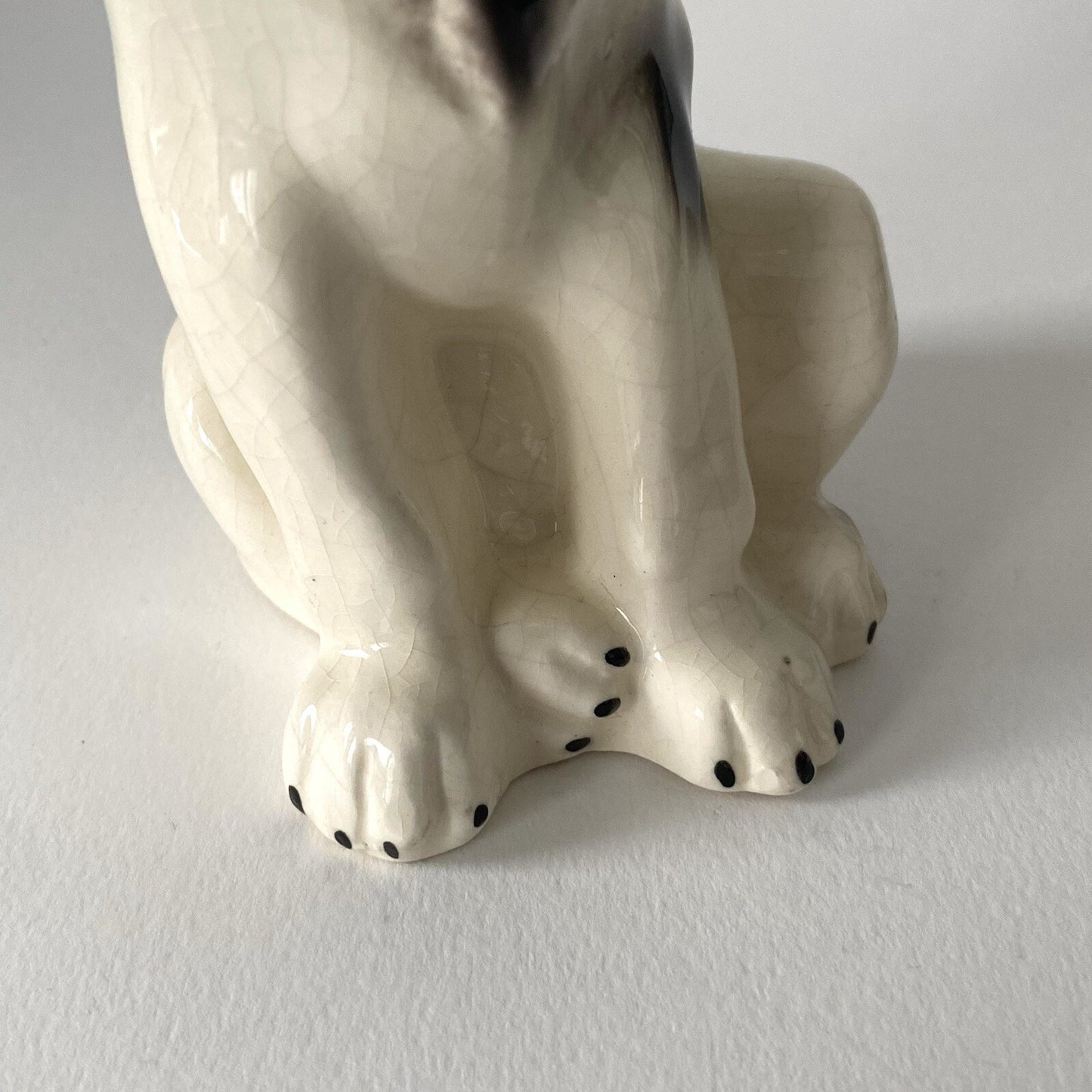Georges Dreyfus, known as GEO MICHEL. Ceramic Dog Porcelain 1930-40 Art Deco