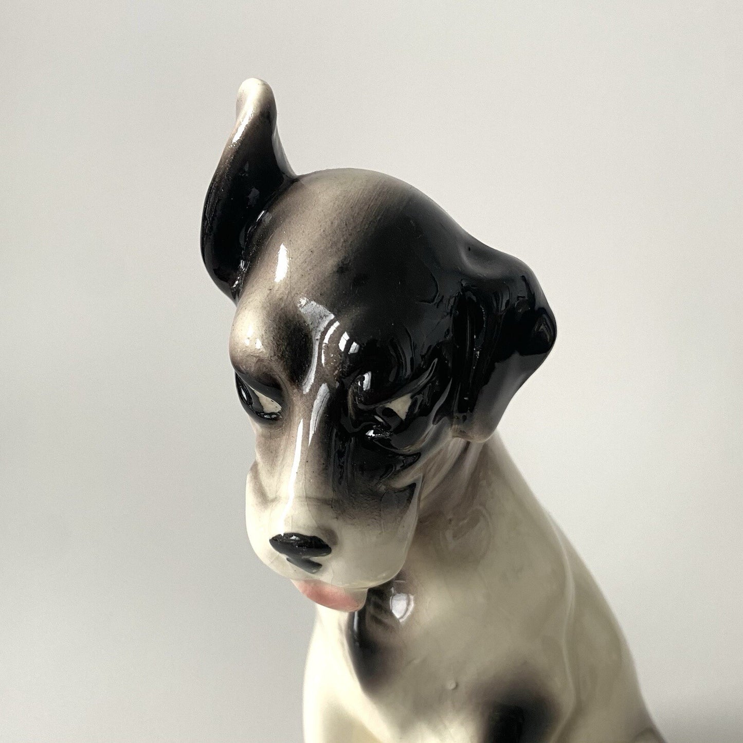 Georges Dreyfus, known as GEO MICHEL. Ceramic Dog Porcelain 1930-40 Art Deco