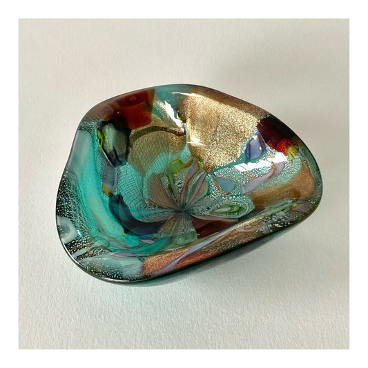 Dino Martens &amp; Aureliano Toso. Murano Glass Tutti Frutti Ashtray, 1950s
