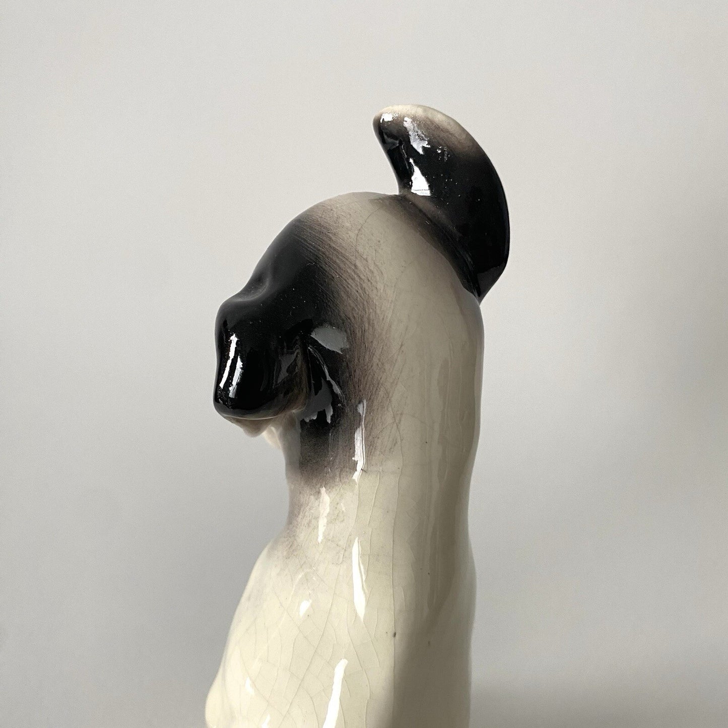 Georges Dreyfus, known as GEO MICHEL. Ceramic Dog Porcelain 1930-40 Art Deco