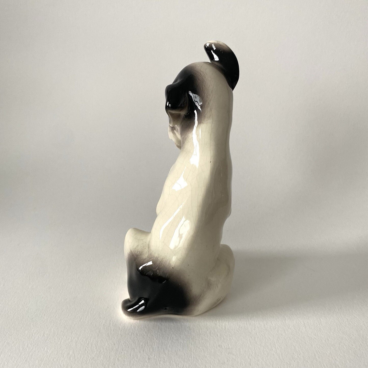 Georges Dreyfus, known as GEO MICHEL. Ceramic Dog Porcelain 1930-40 Art Deco