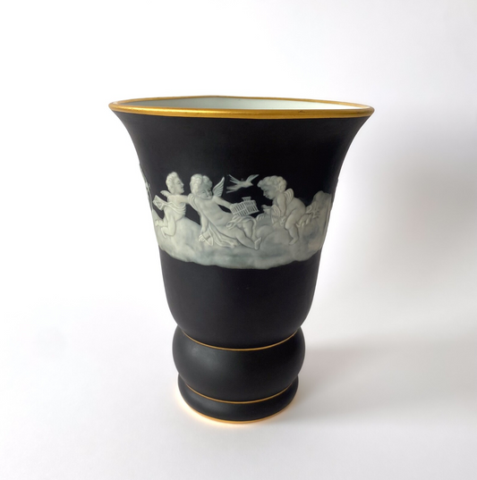 Porcelain vase by Camille Tharaud – Limoges – Paste on paste, Art Deco 1930s