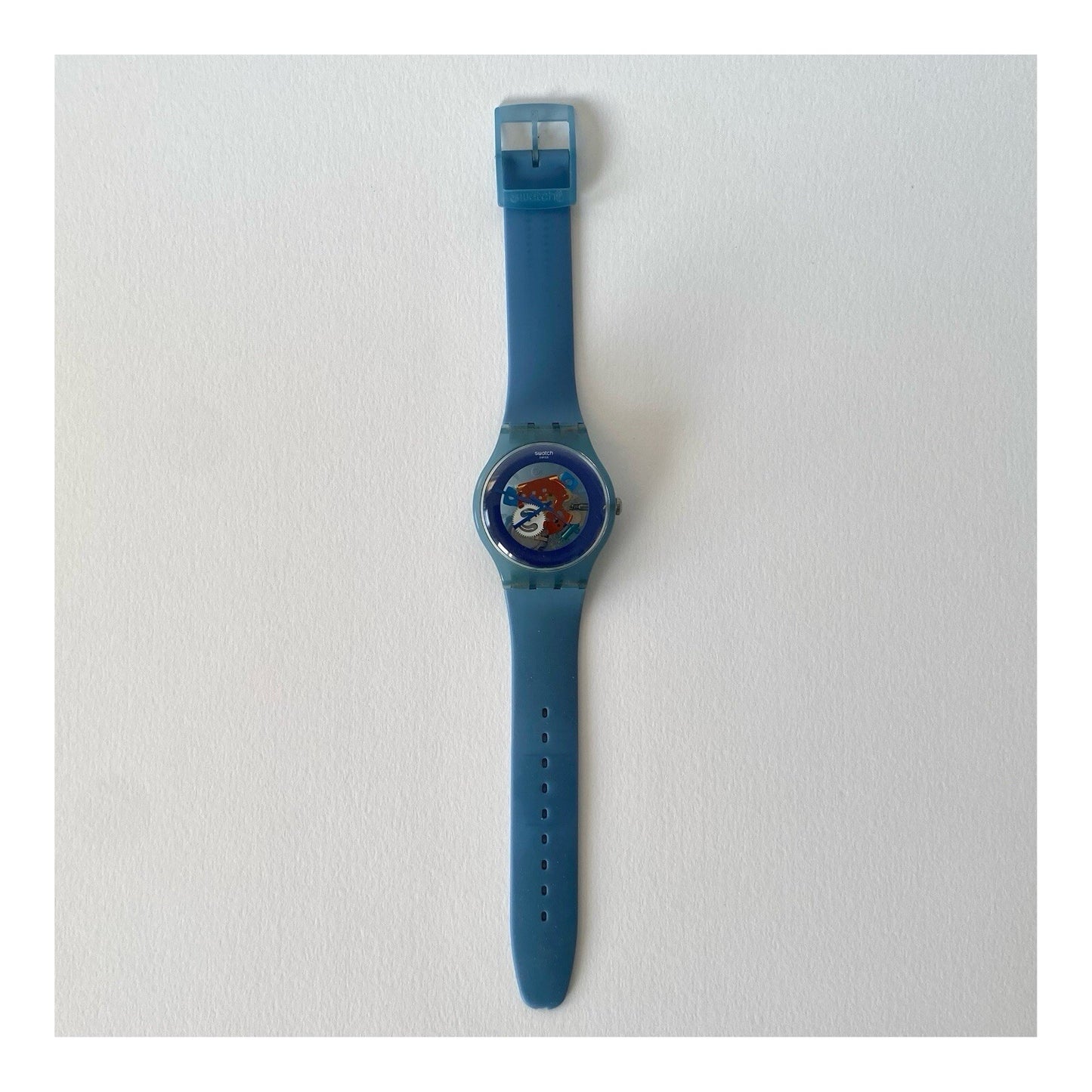 Swatch SUON102 Skeleton Blue Transparent 2013 - Montre Quartz Swiss Made
