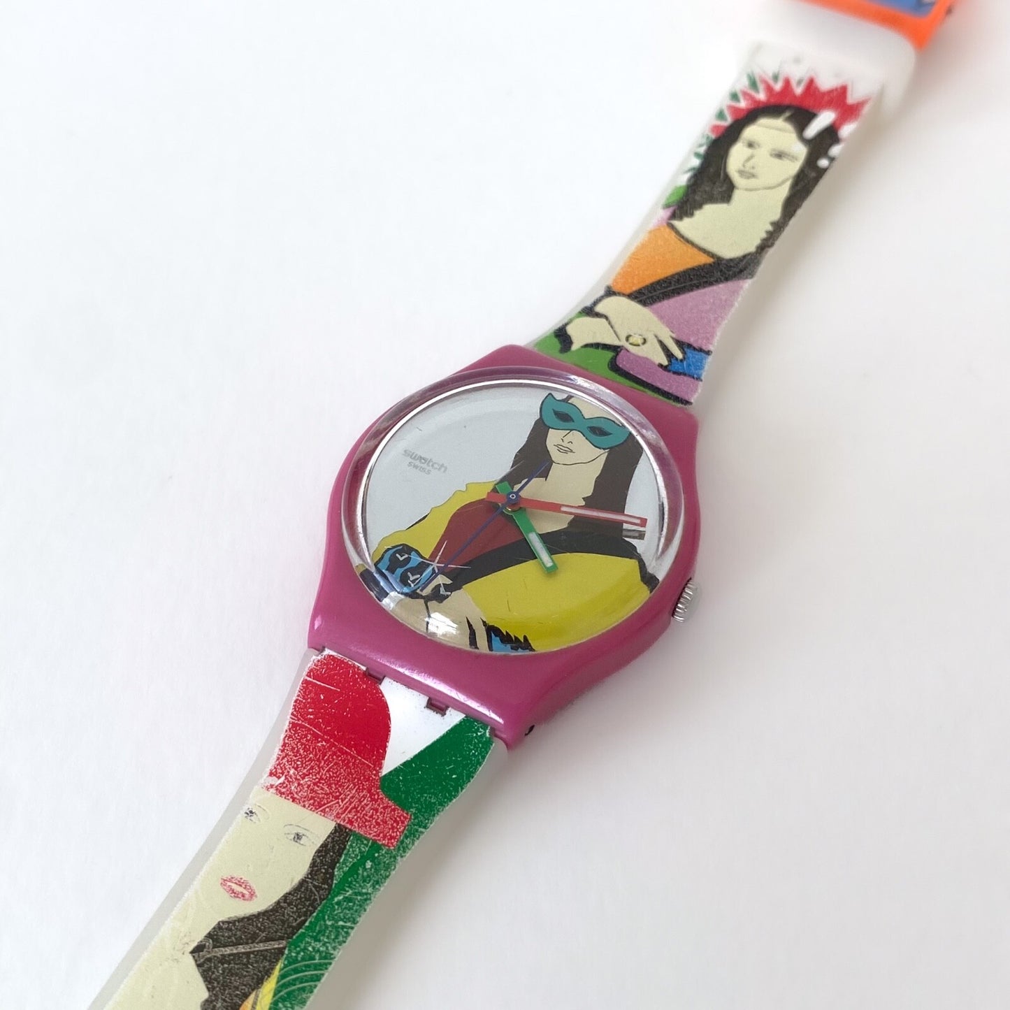 Montre Swatch Mona Masquée GZ301 - Édition 2016 – Pop Art Colorée – Collection