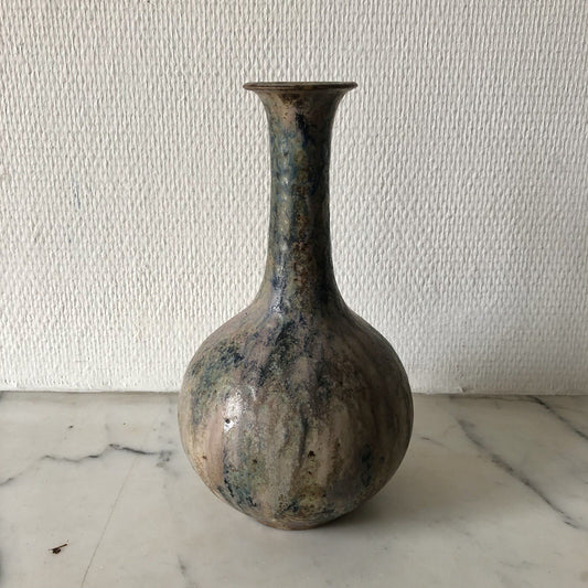 Single-flower vase in Bouffioulx stoneware by Edgard Aubry (1880 - 1943)