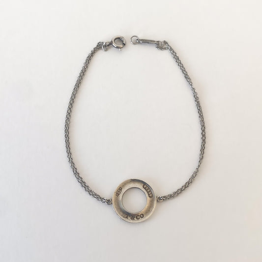 Tiffany &amp; Co. 1837 925 Sterling Silver Double Link Bracelet