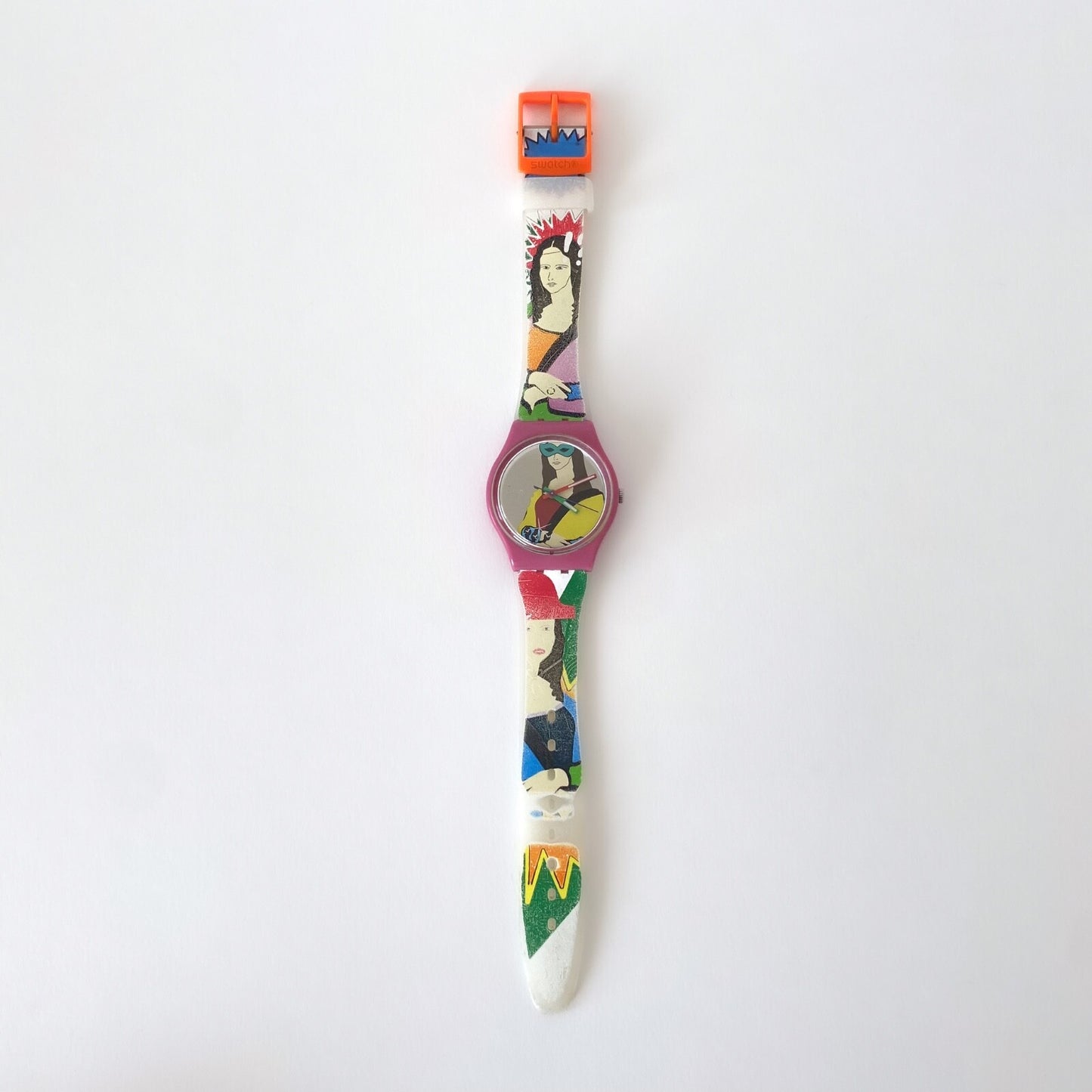 Montre Swatch Mona Masquée GZ301 - Édition 2016 – Pop Art Colorée – Collection