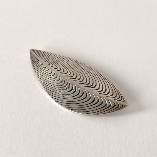 Modernist 925 Silver Brooch by Eigil Jensen for Anton Michelsen – 1950s